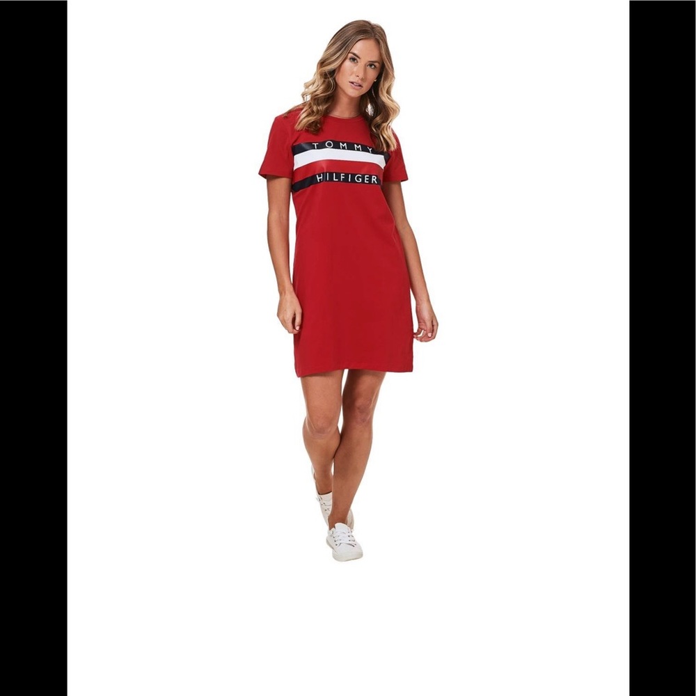 NWT TOMMY HILFIGER CLASSIC FLAG T-SHIRT DRESS